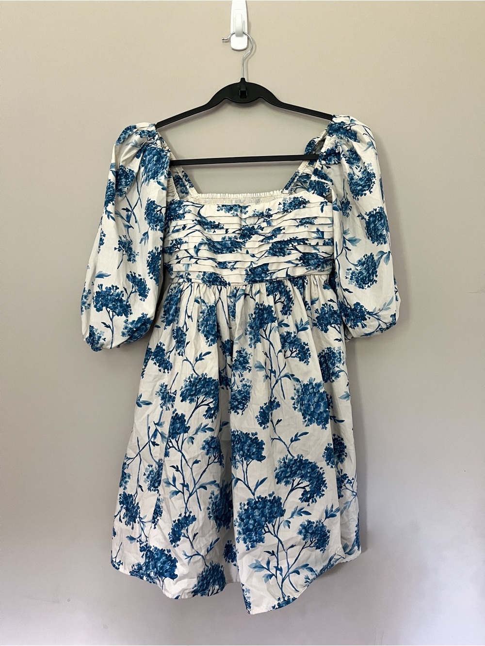 Abercrombie & Fitch Emerson Poplin Puff Sleeve Mini Dress